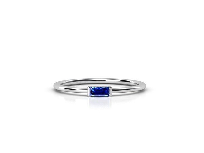 ZDR0117 sapphire ring 3D print model