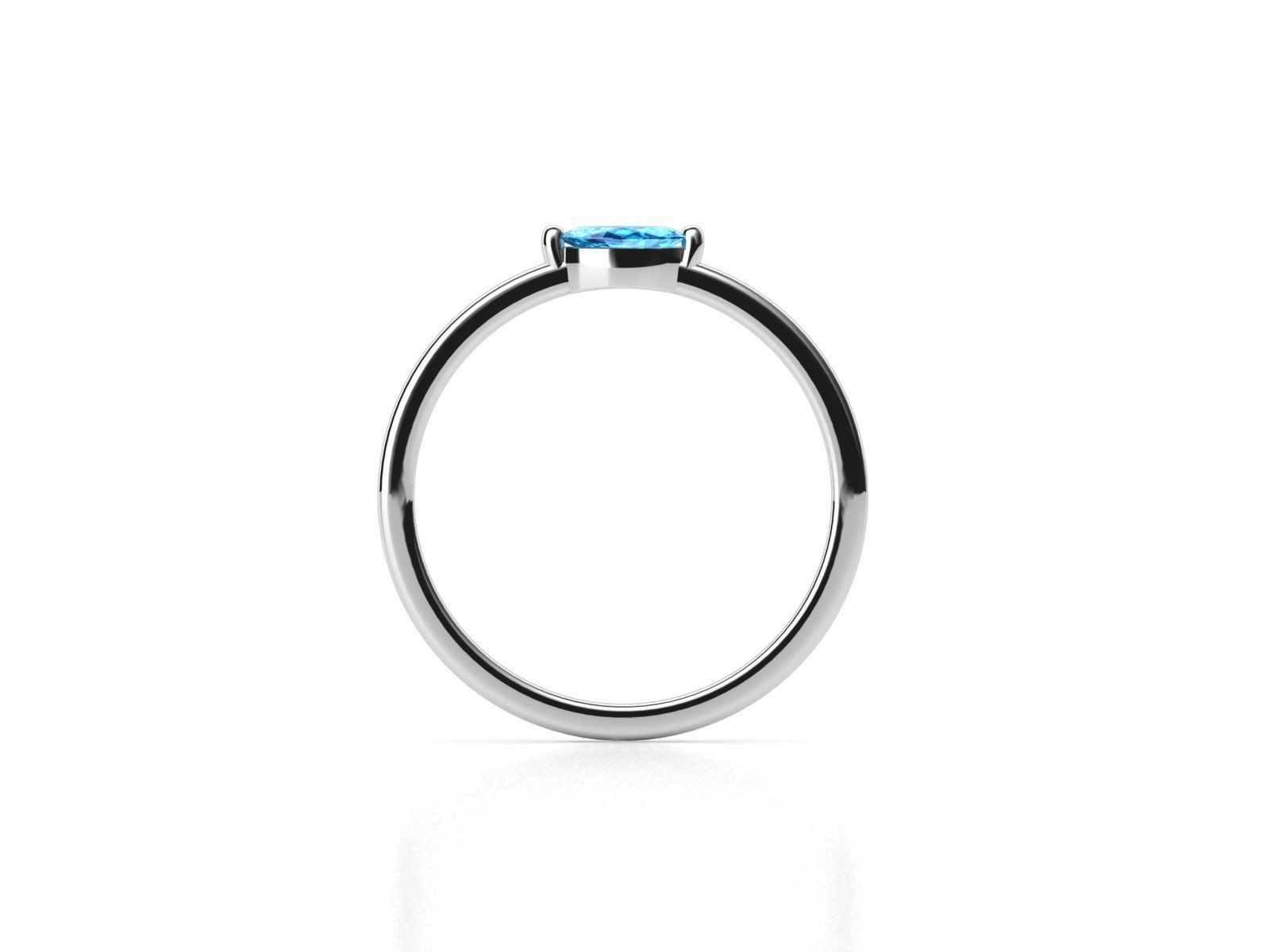 ZDR0118 topaz ring in sterling silver 3D print model_2