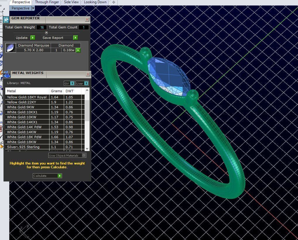 ZDR0118 topaz ring in sterling silver 3D print model_5