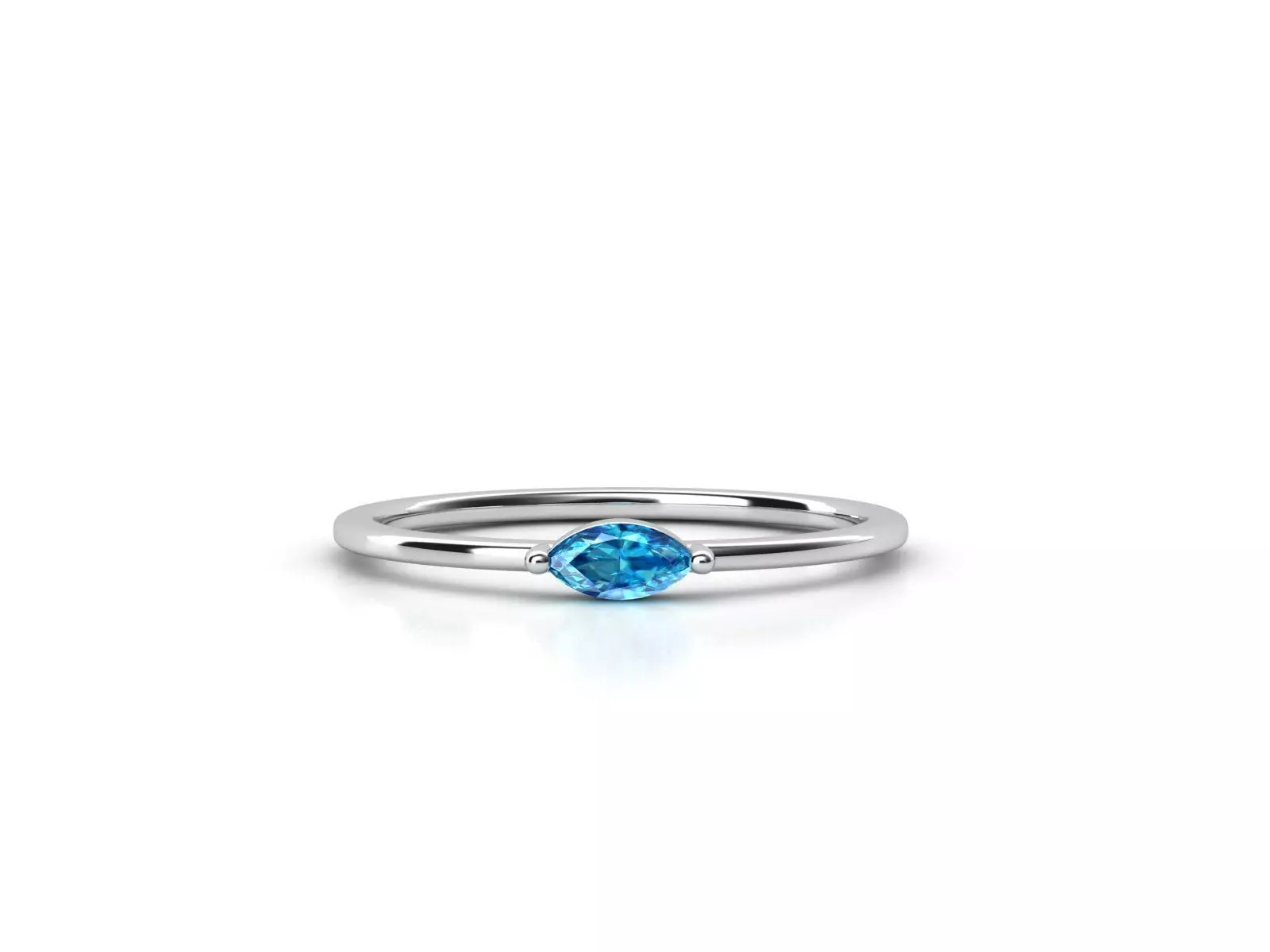 ZDR0118 topaz ring in sterling silver 3D print model_0