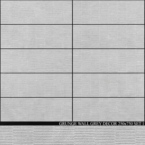 Peronda Grunge Wall Grey Decor 250x750 Set 1