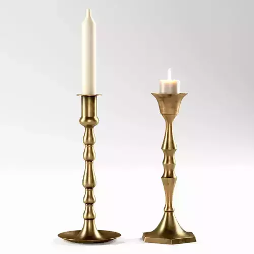 Vintage brass candleholders 