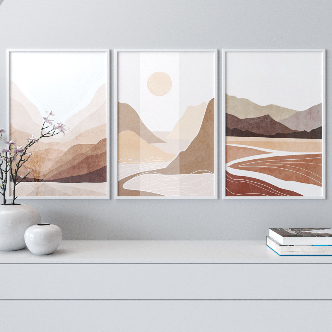 Photo Frames Set 08 3D model_1