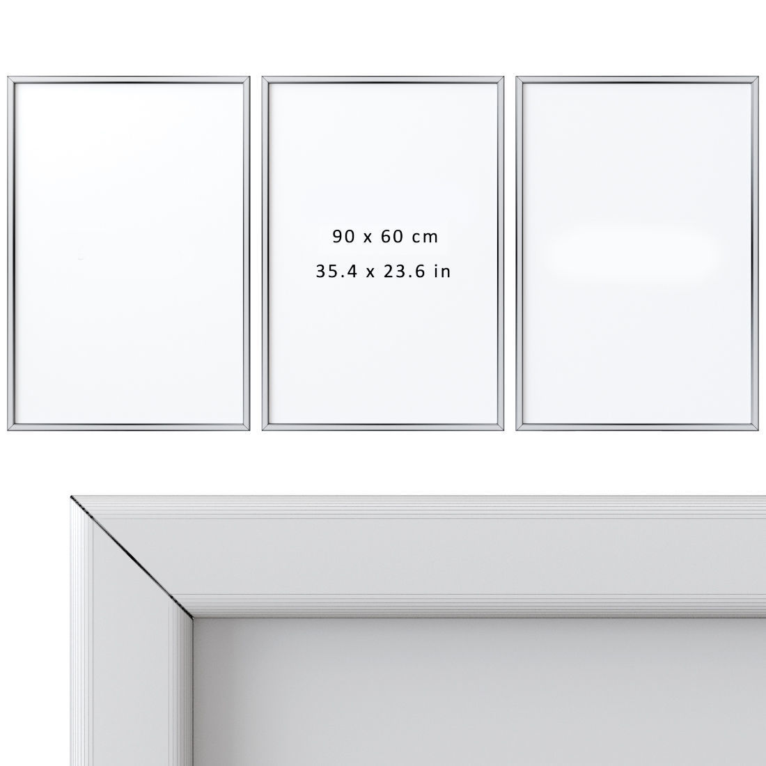 Photo Frames Set 08 3D model_2