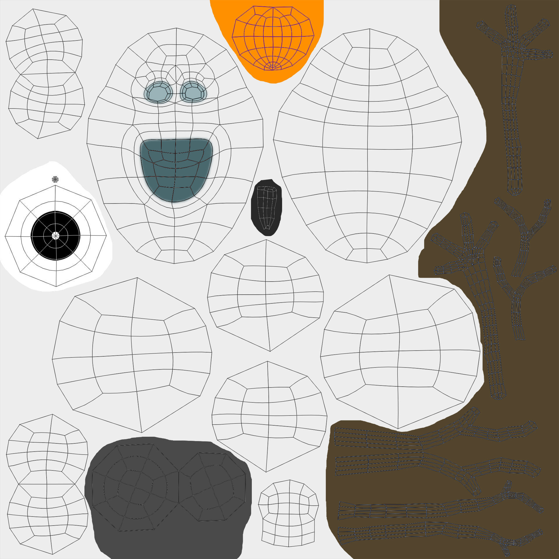 snowman olaf 3D model_10