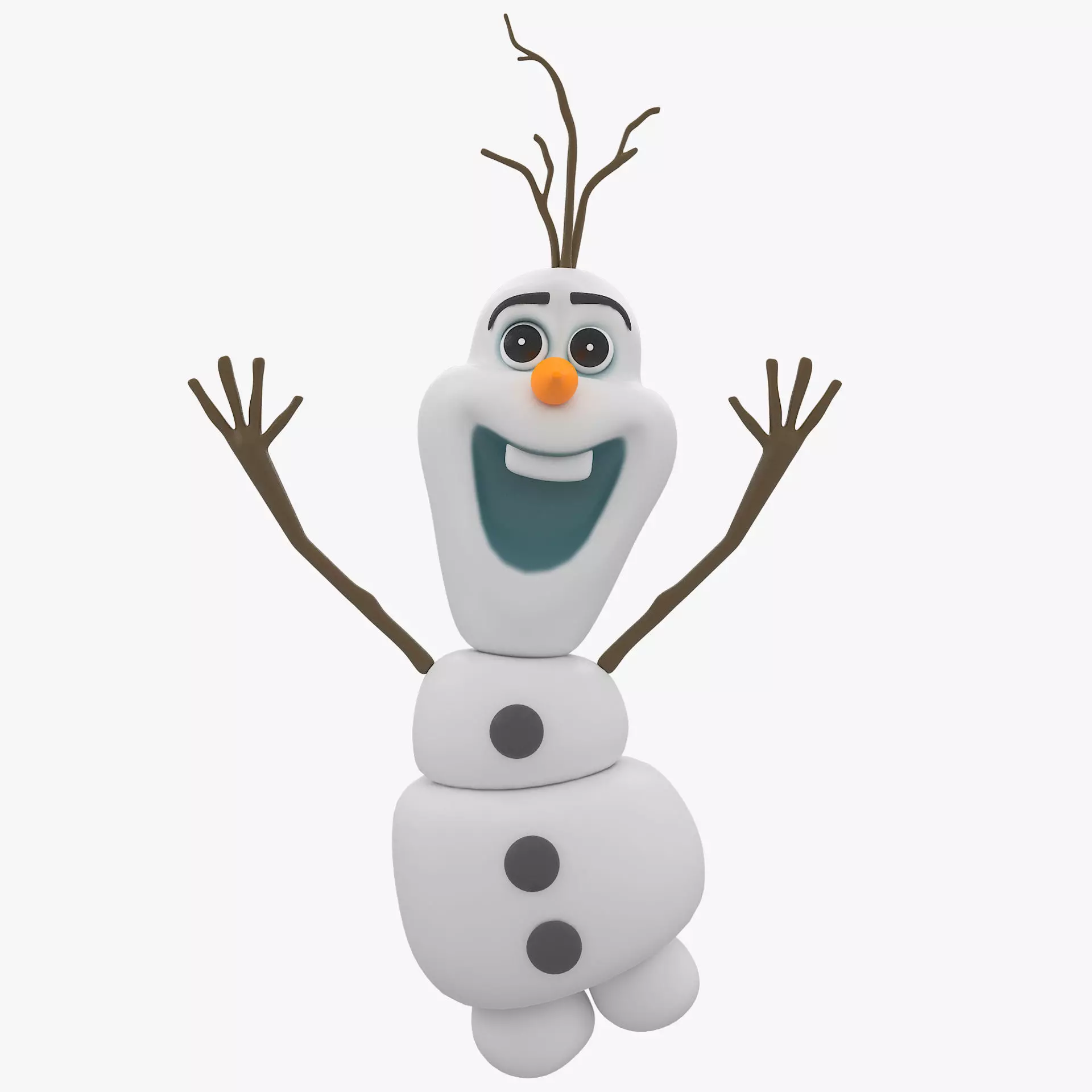 snowman olaf 3D model_0