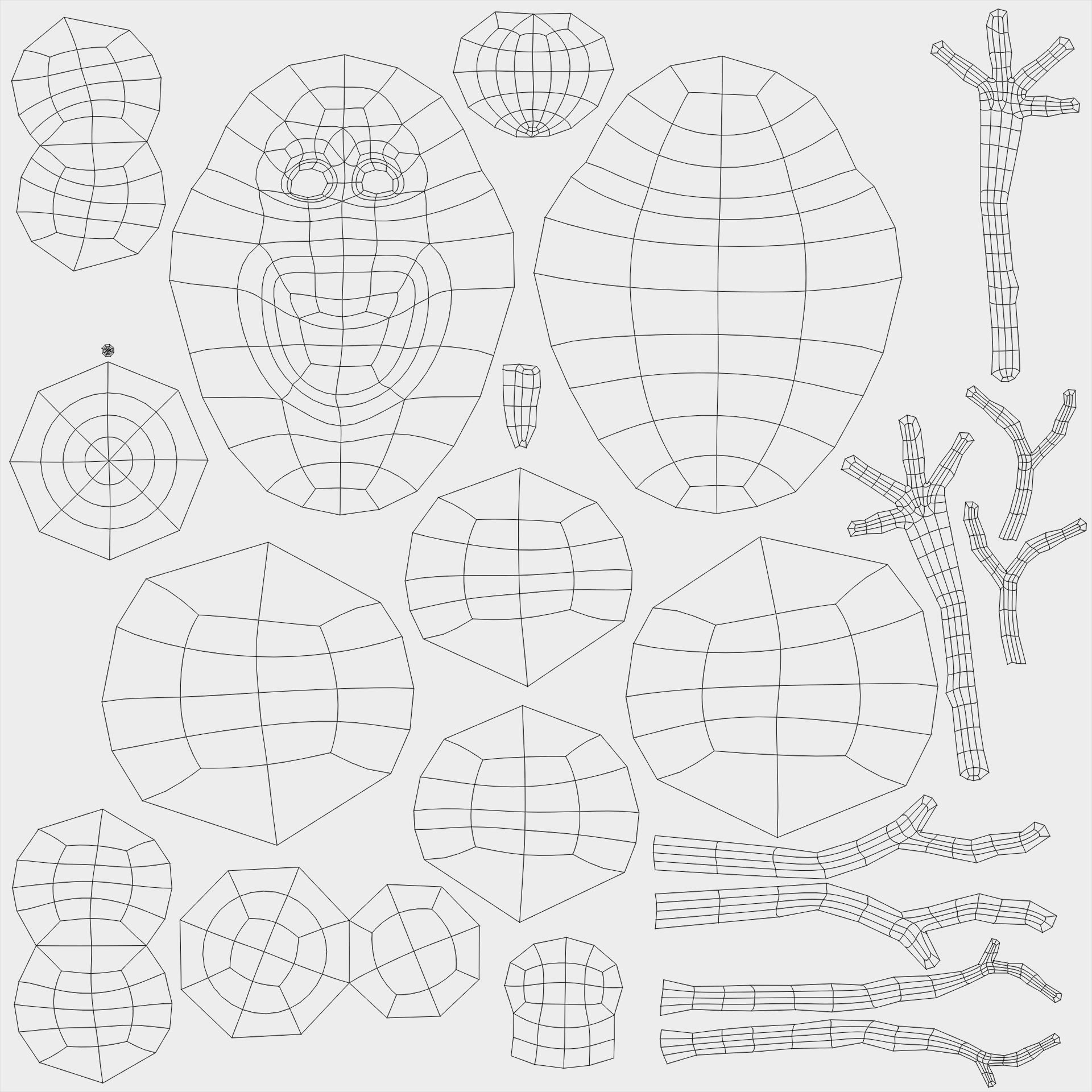 snowman olaf 3D model_11