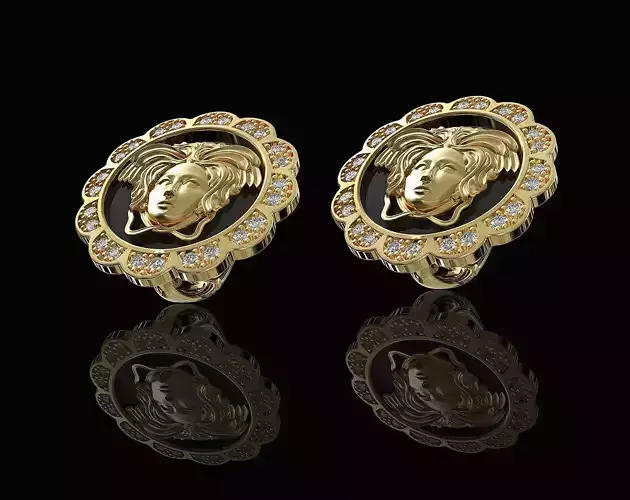 Medusa in Rose earrings