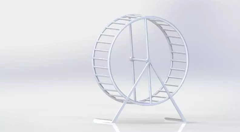 hamster or guinea pig wheel 3D print model_0