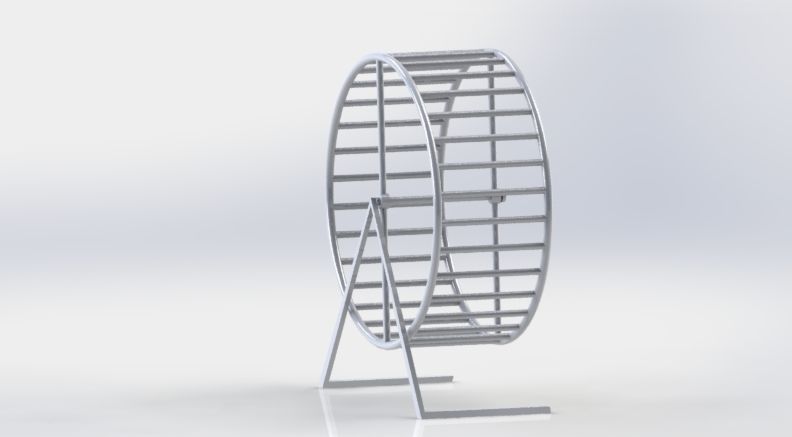 hamster or guinea pig wheel 3D print model_3
