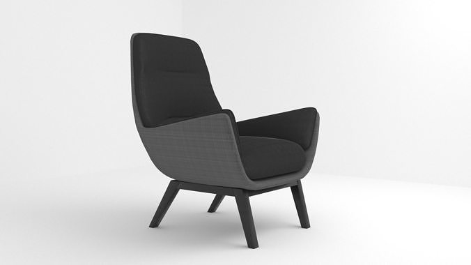 modern chair 4 3D model