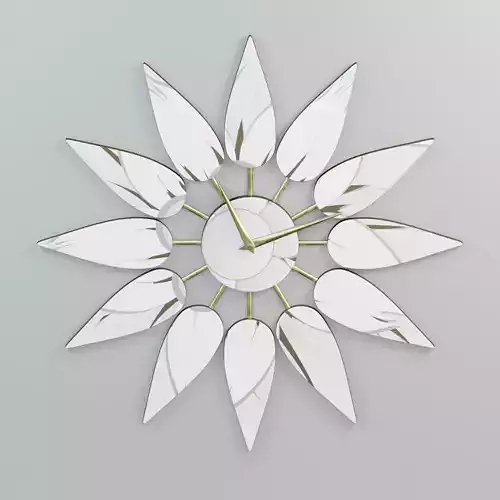 Floral wall clock