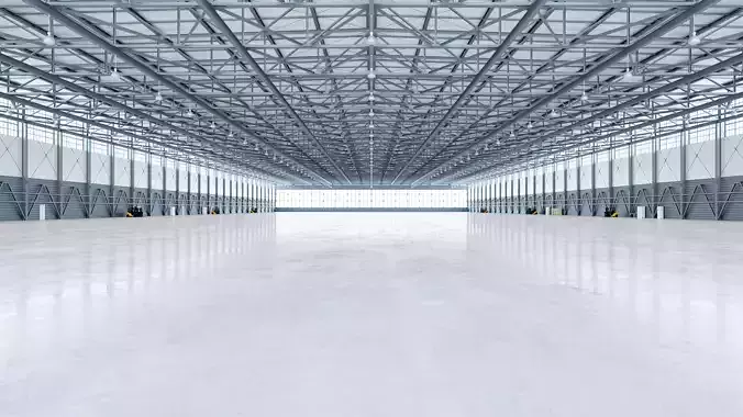 Airplane Hangar Interior 4b