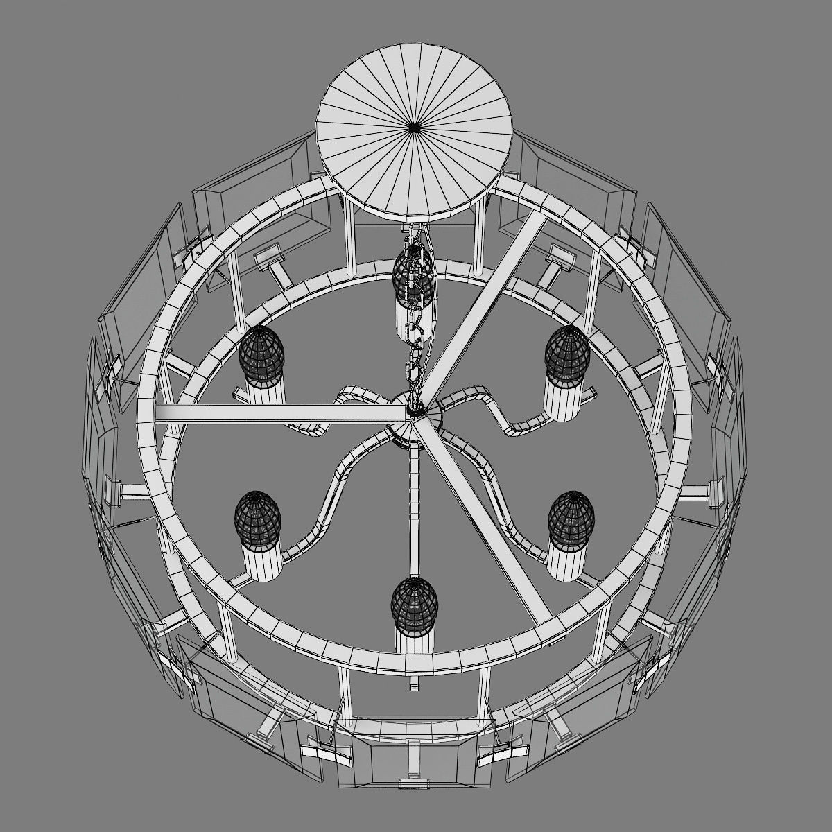 713267 Novara Lightstar hanging chandelier 3D model_7