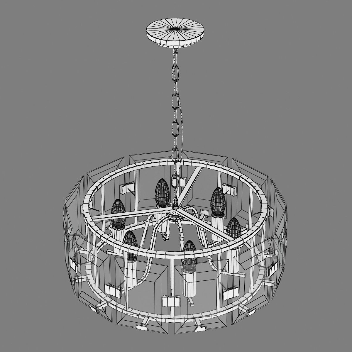 713267 Novara Lightstar hanging chandelier 3D model_6