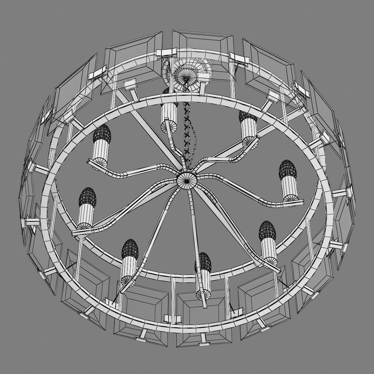 713287 Novara Lightstar hanging chandelier 3D model_2