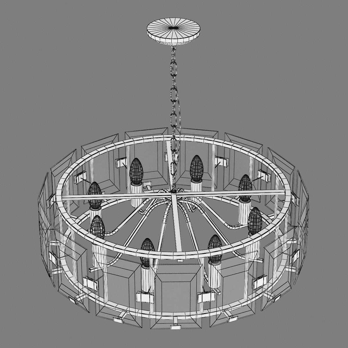 713287 Novara Lightstar hanging chandelier 3D model_5