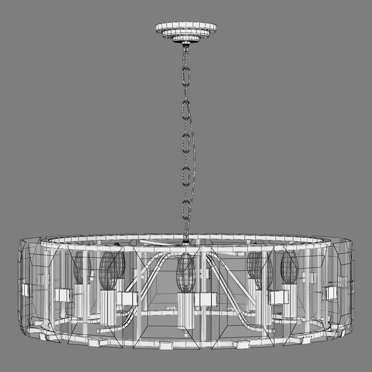 713287 Novara Lightstar hanging chandelier 3D model_4