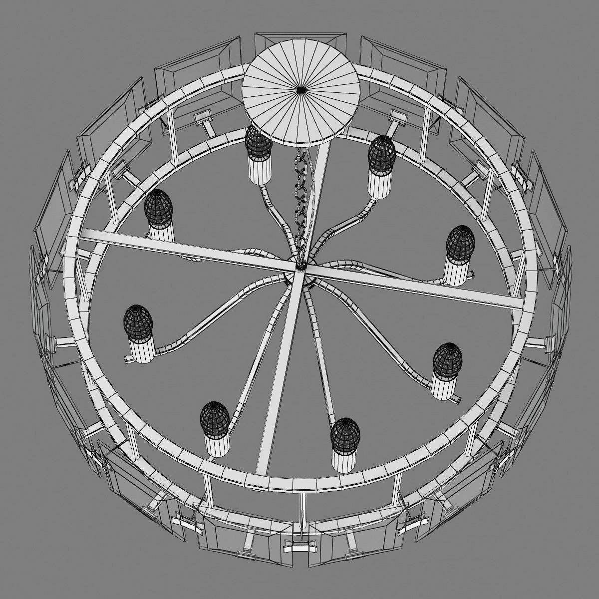 713287 Novara Lightstar hanging chandelier 3D model_6