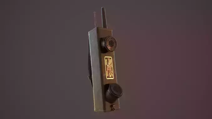 Motorolla SCR  Low-poly 3D model