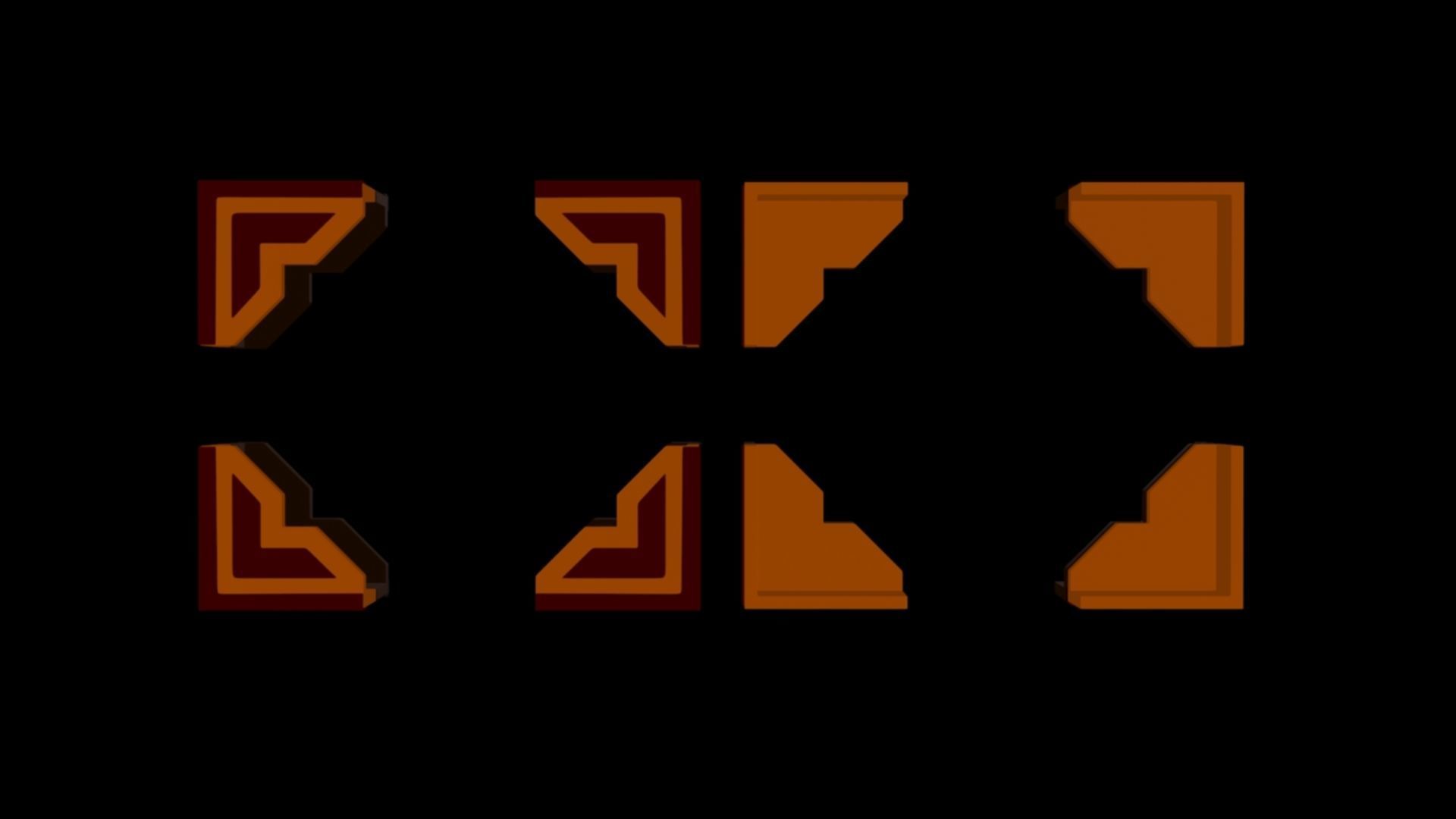 Frame Corner FC02 3D print model_5