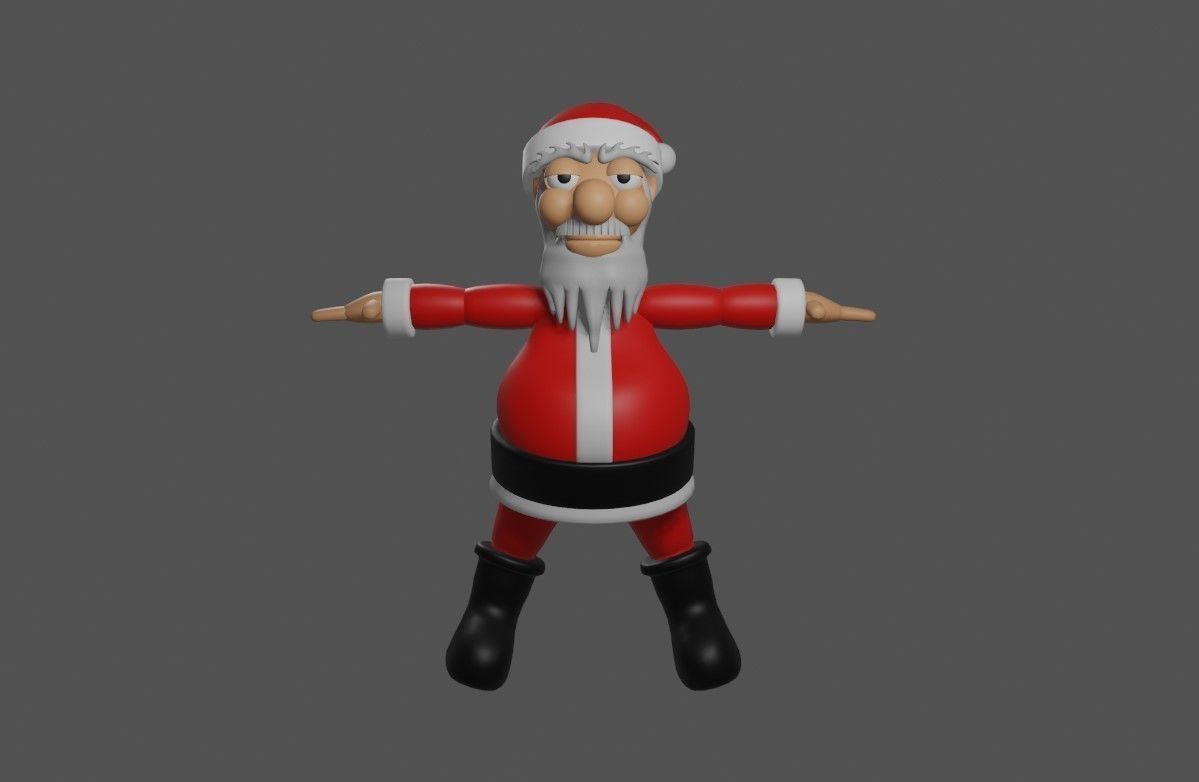 Santa Claus Mesh - Papai Noel 3D model_2