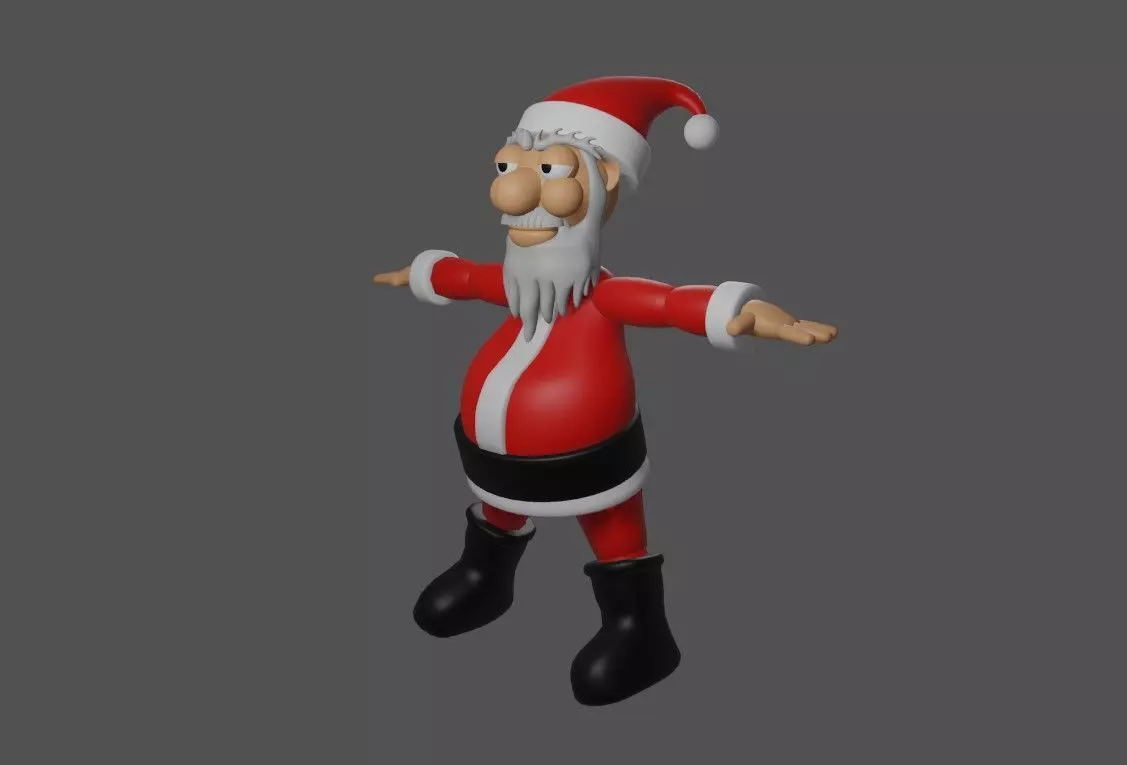 Santa Claus Mesh - Papai Noel 3D model_0