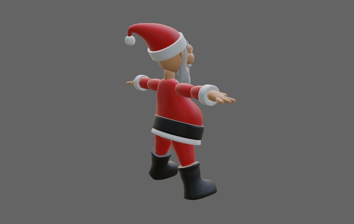 Santa Claus Mesh - Papai Noel 3D model_12