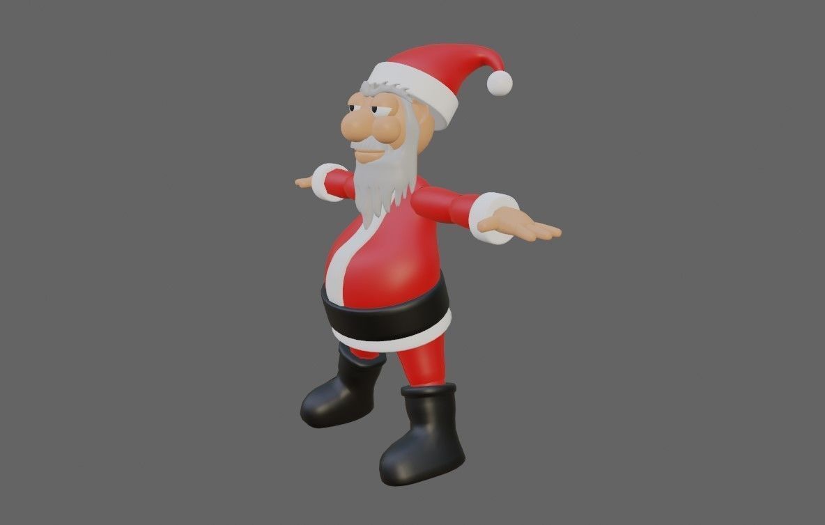 Santa Claus Mesh - Papai Noel 3D model_7