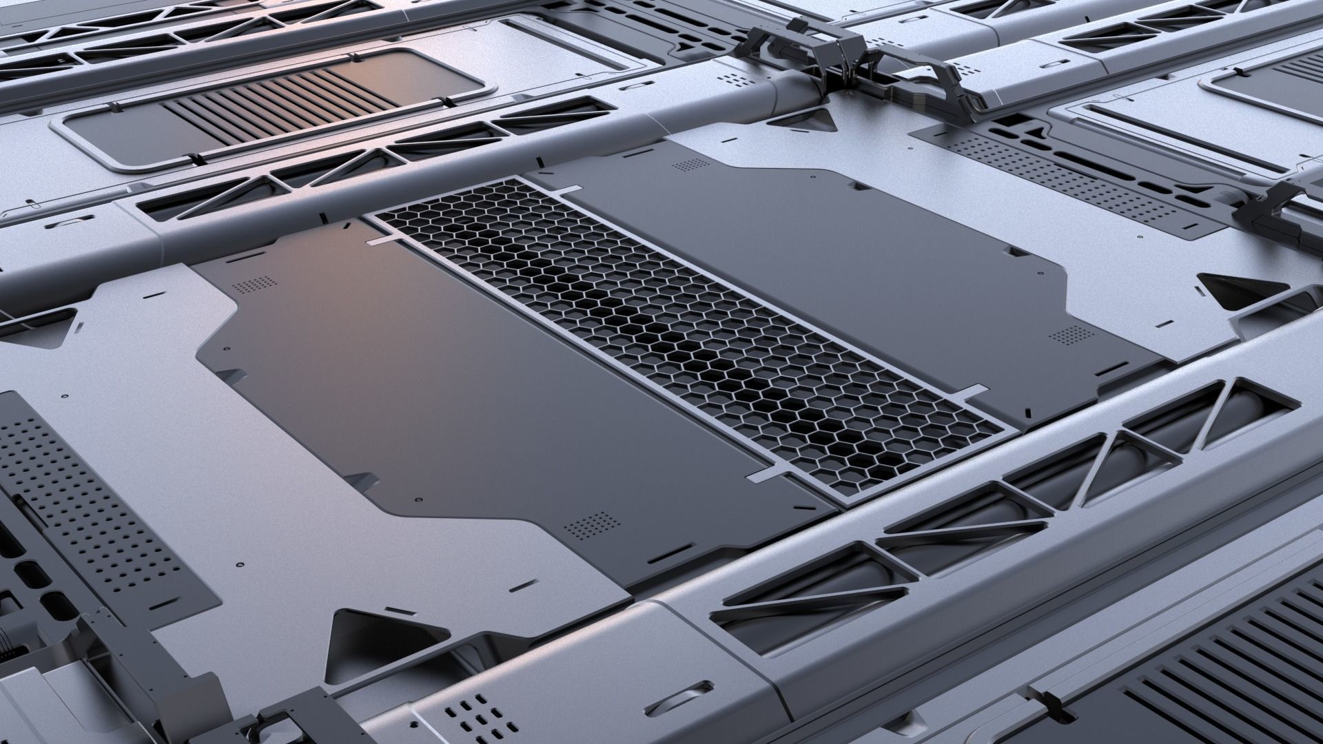 Sci-Fi Panels vol 4 3D model_5