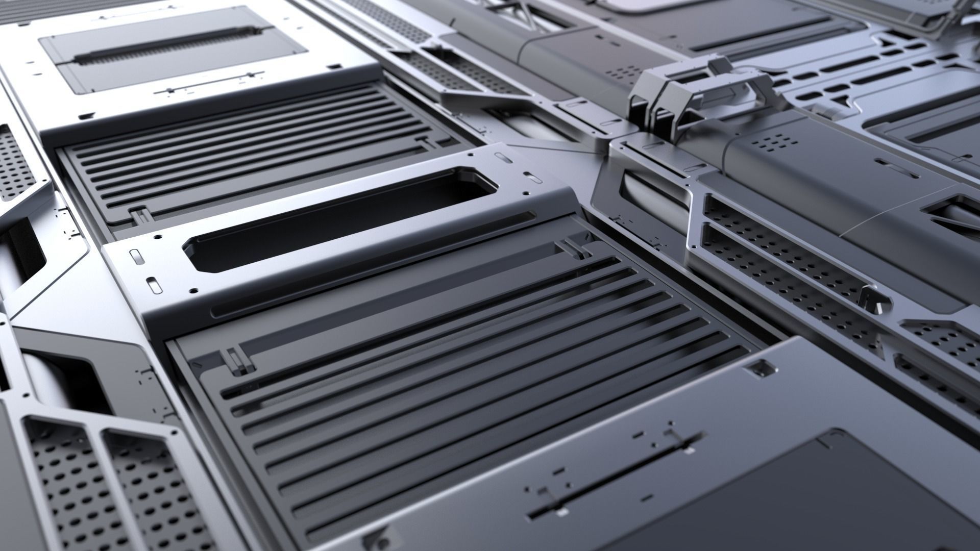 Sci-Fi Panels vol 4 3D model_6