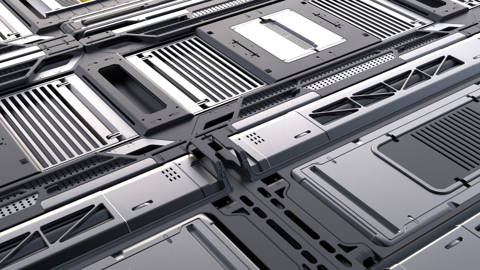 Sci-Fi Panels vol 4 3D model_7