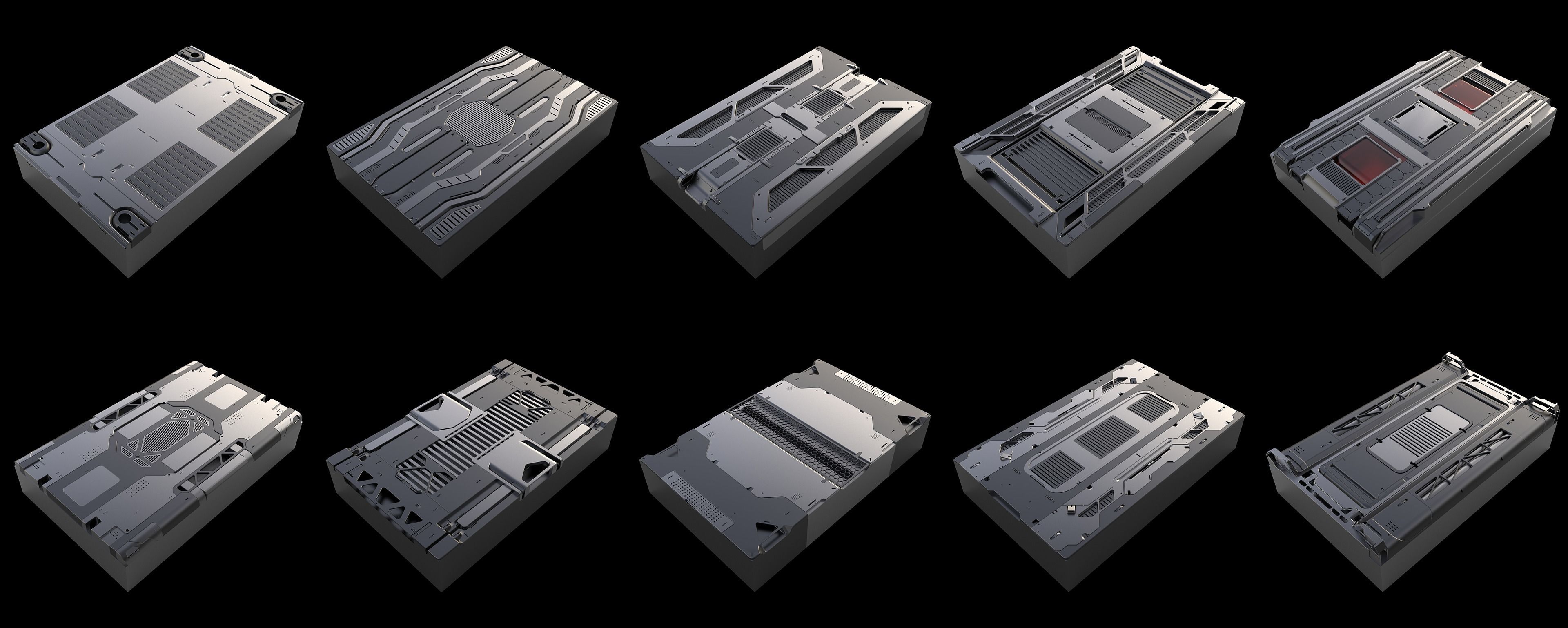 Sci-Fi Panels vol 4 3D model_1