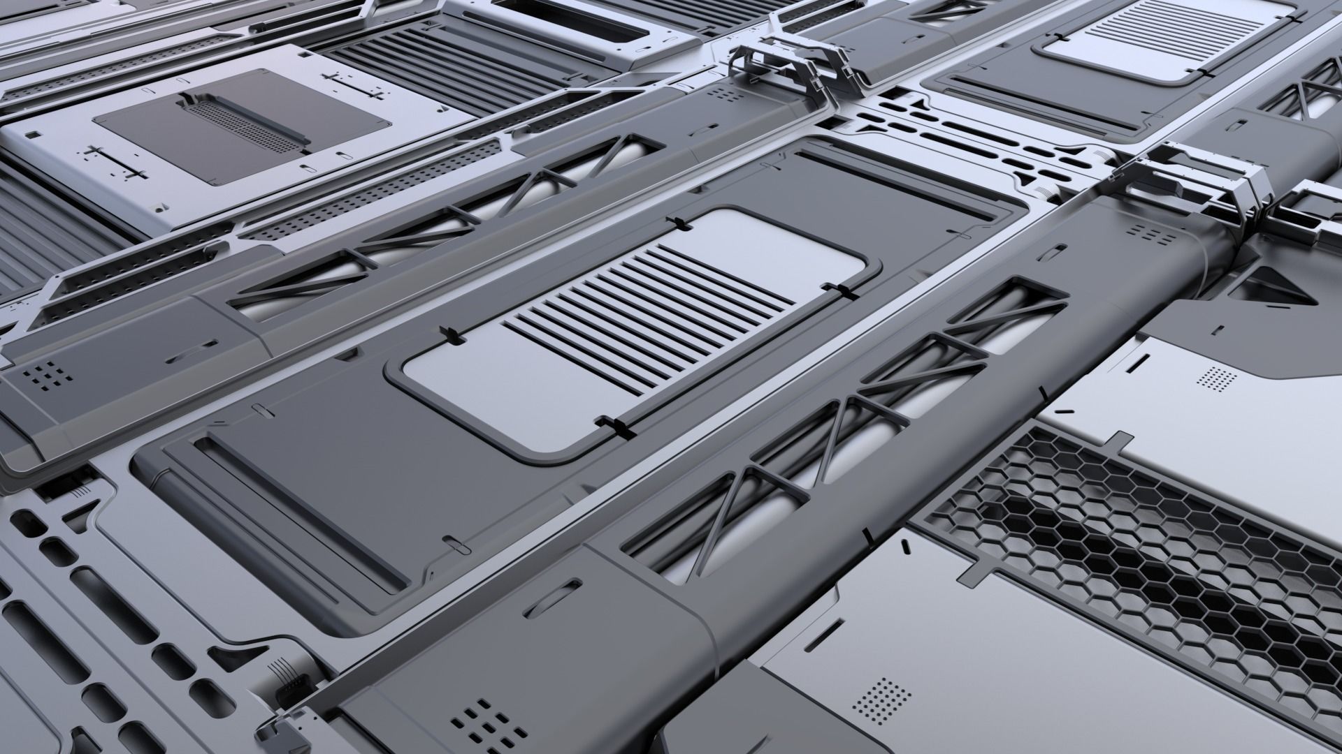 Sci-Fi Panels vol 4 3D model_4