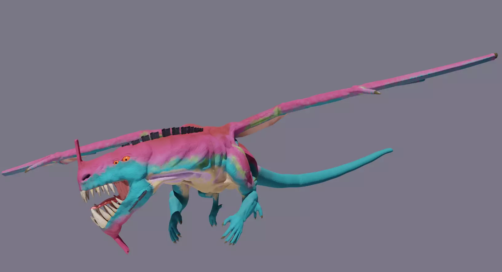 Stylize Dragon  Low-poly 3D model_0