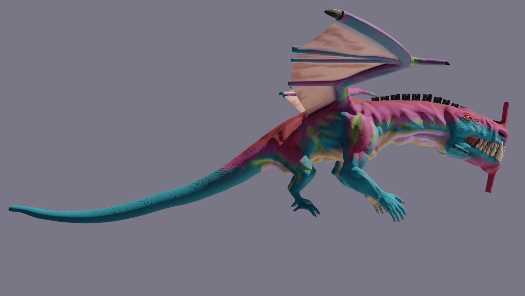 Stylize Dragon  Low-poly 3D model_3