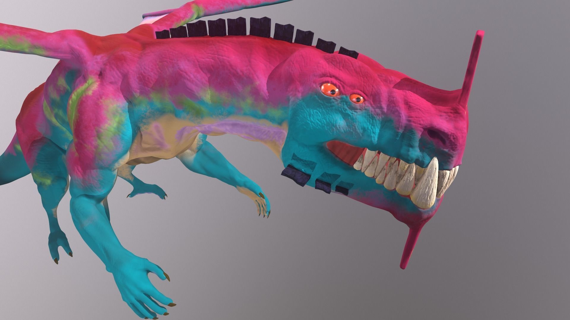 Stylize Dragon  Low-poly 3D model_12