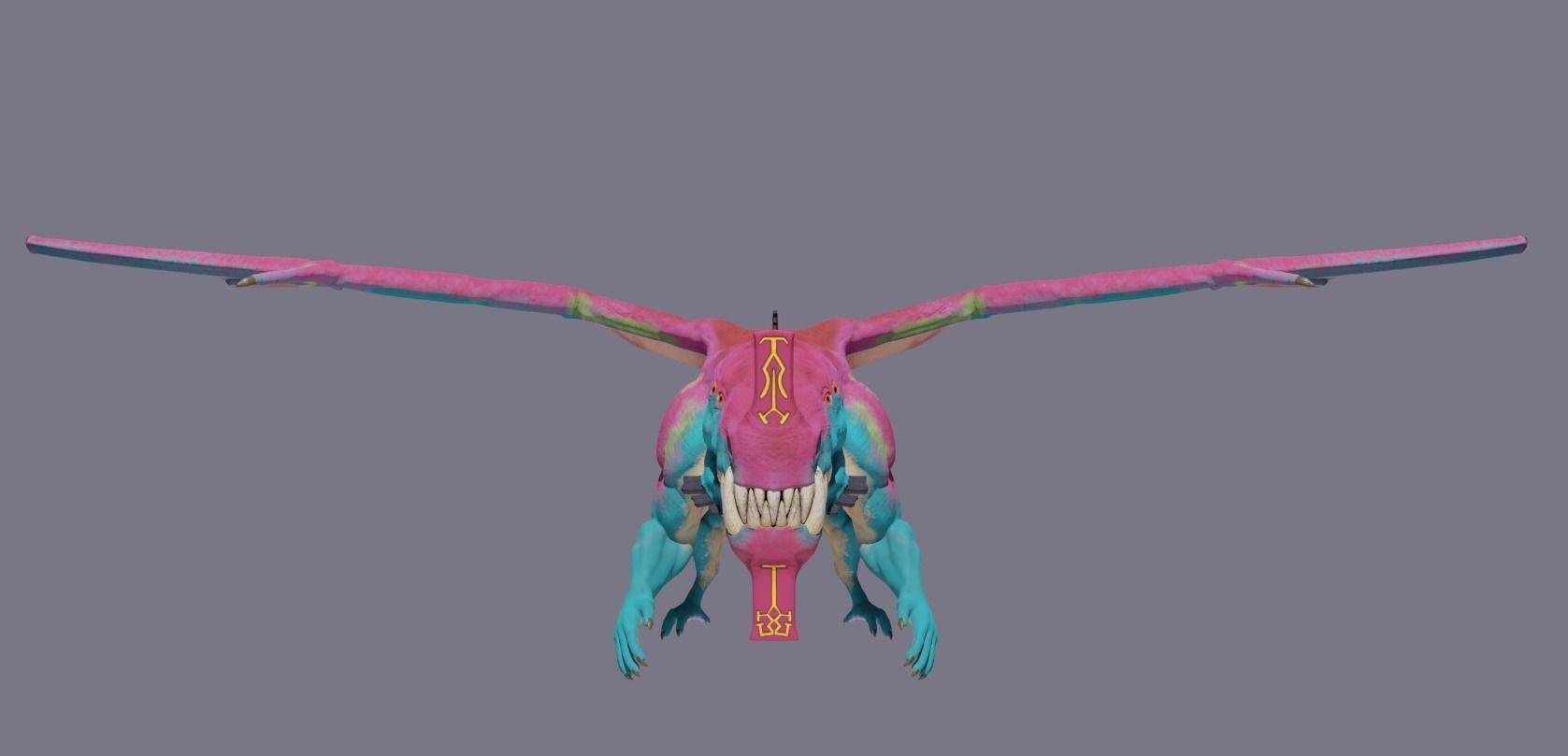 Stylize Dragon  Low-poly 3D model_4