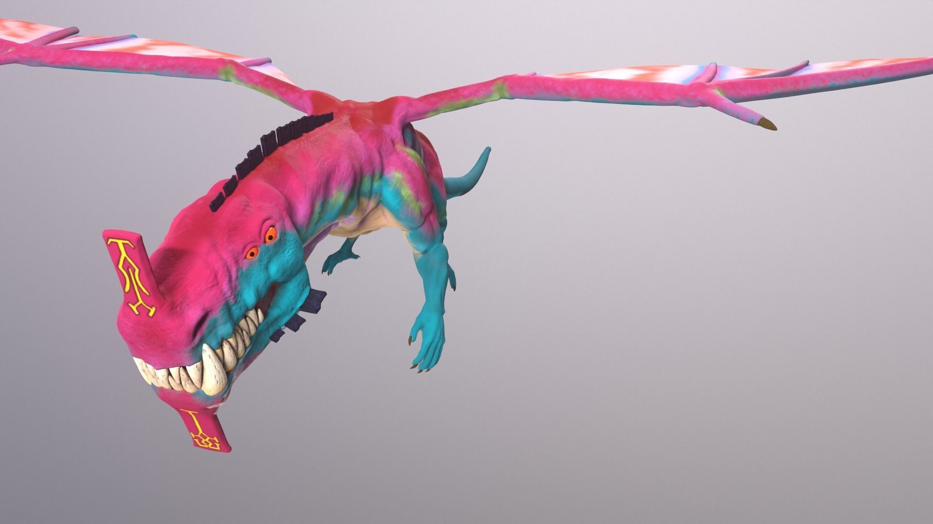 Stylize Dragon  Low-poly 3D model_7