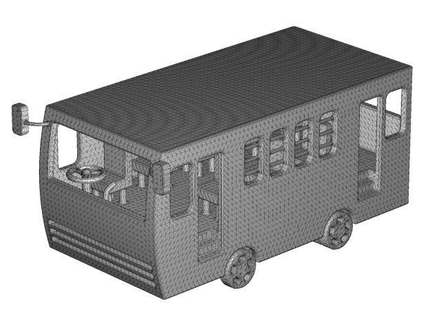 Stylish Mini Bus 3D print model_3