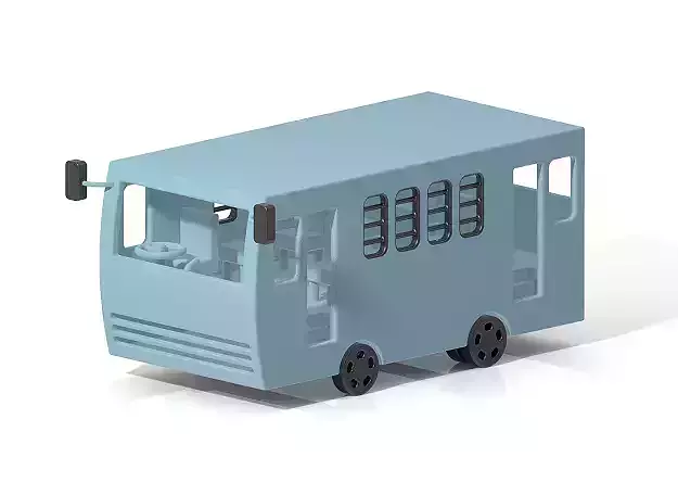 Stylish Mini Bus 3D print model