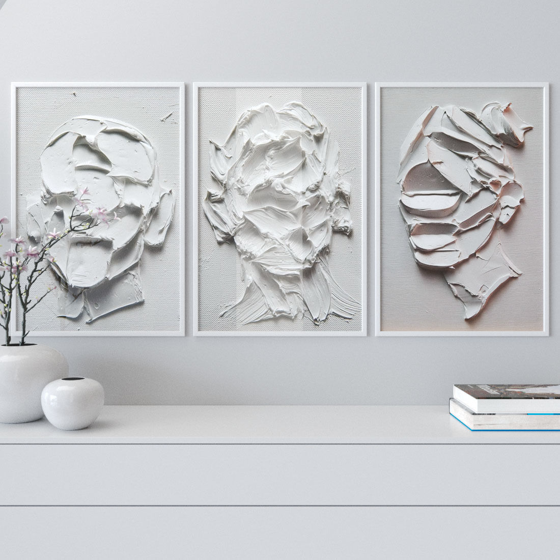 Photo Frames Set 13 3D model_1