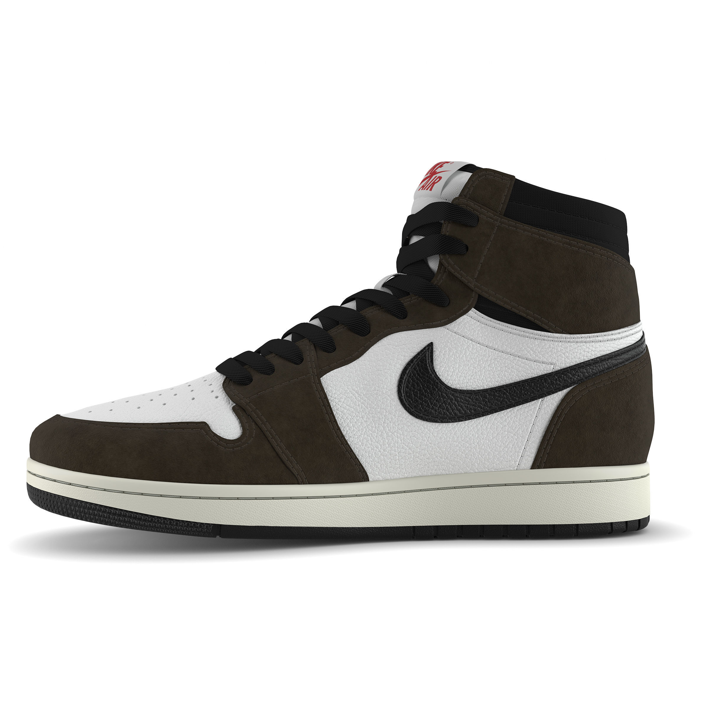 Jordan 1 Retro High Travis Scott Low-poly 3D model_6