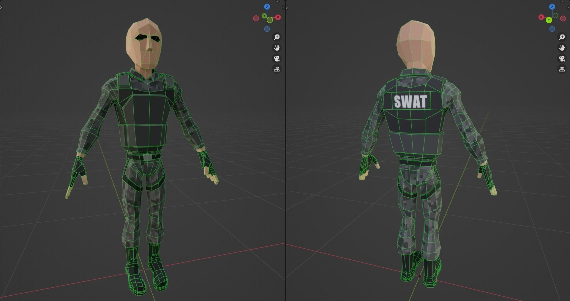 Low Poly Army Pack Low-poly 3D model_18