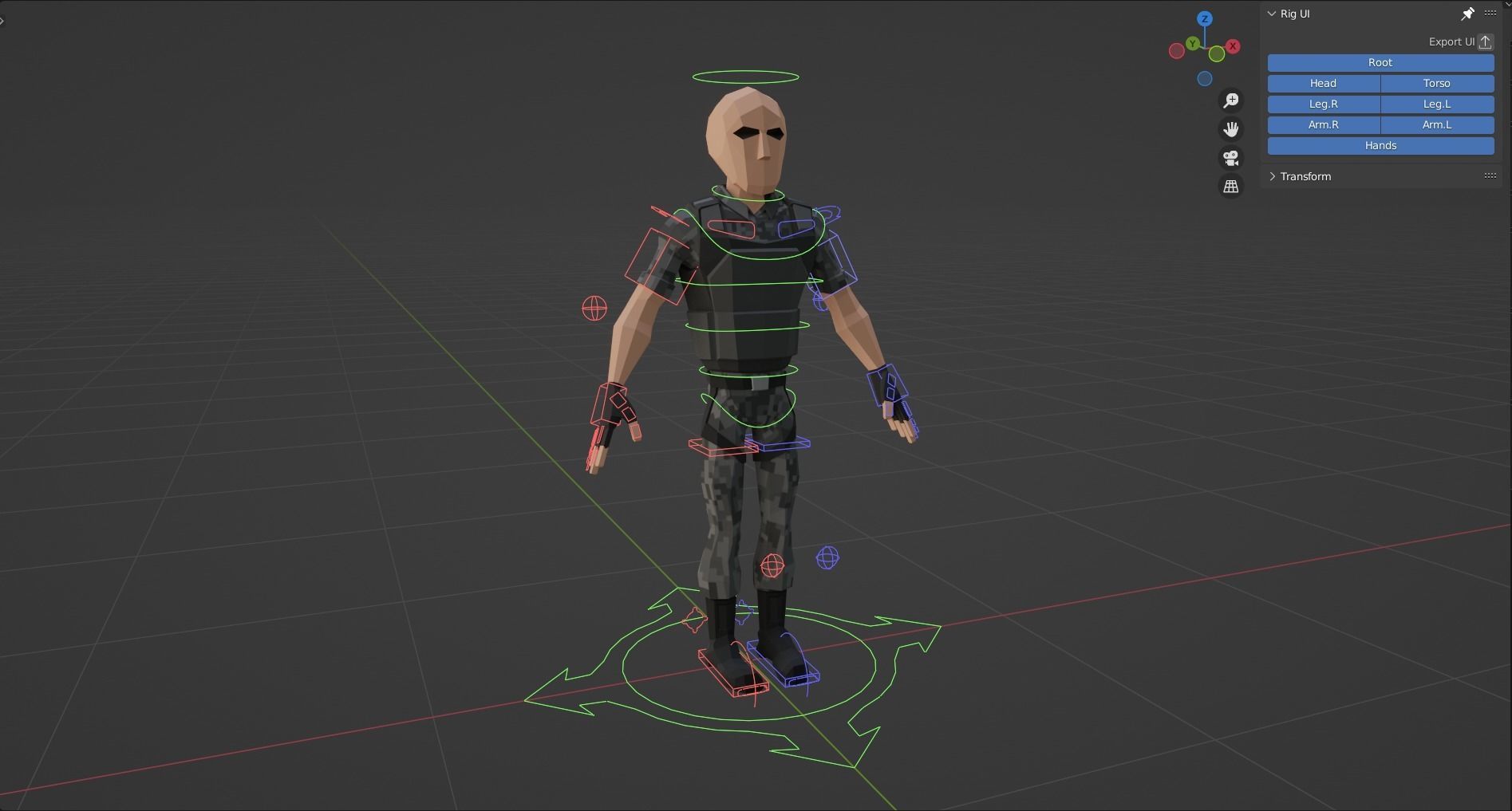 Low Poly Army Pack Low-poly 3D model_16