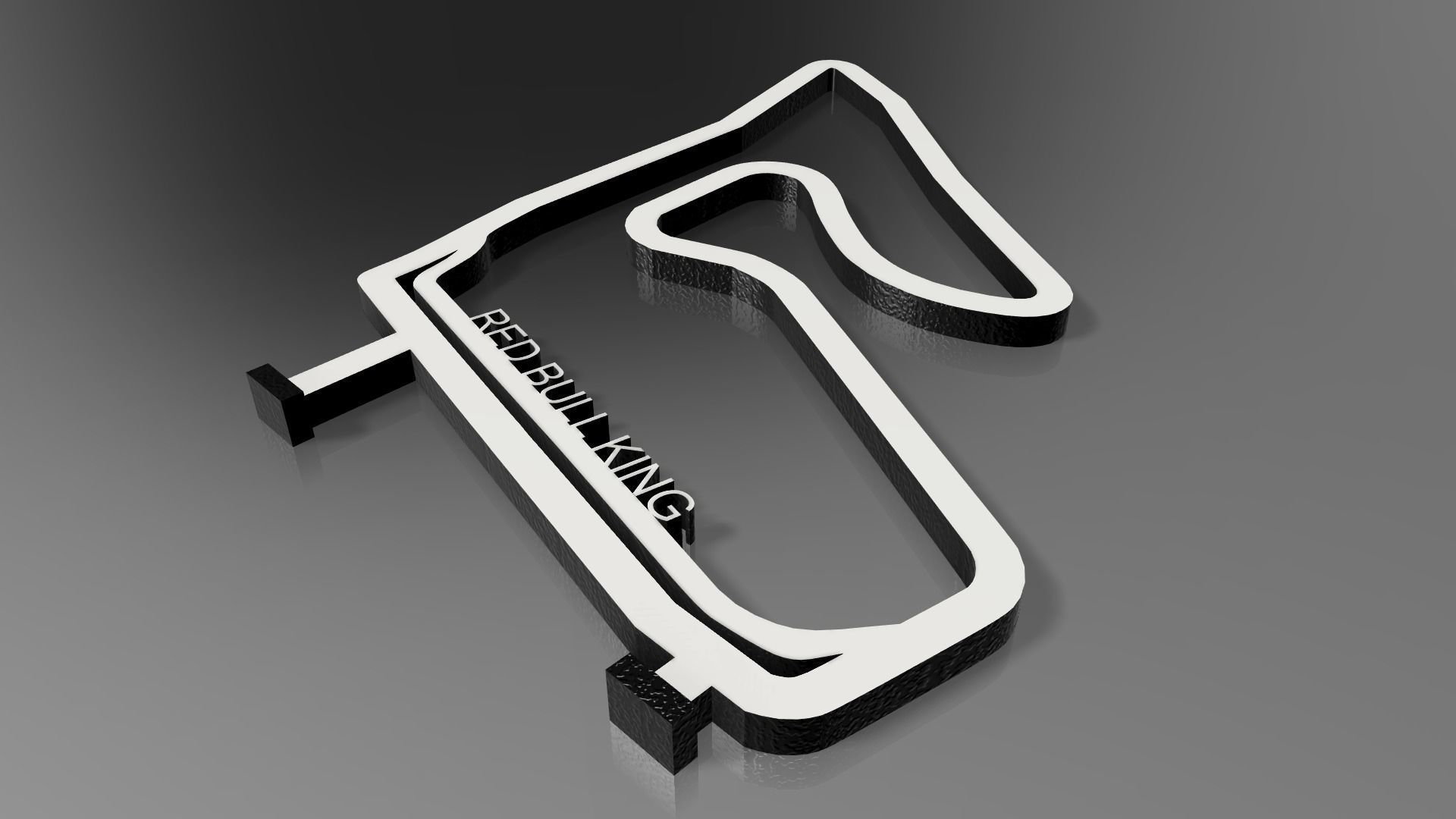 F1 Red Bull King Race Track STL OBJ FBX File  3D print model_4