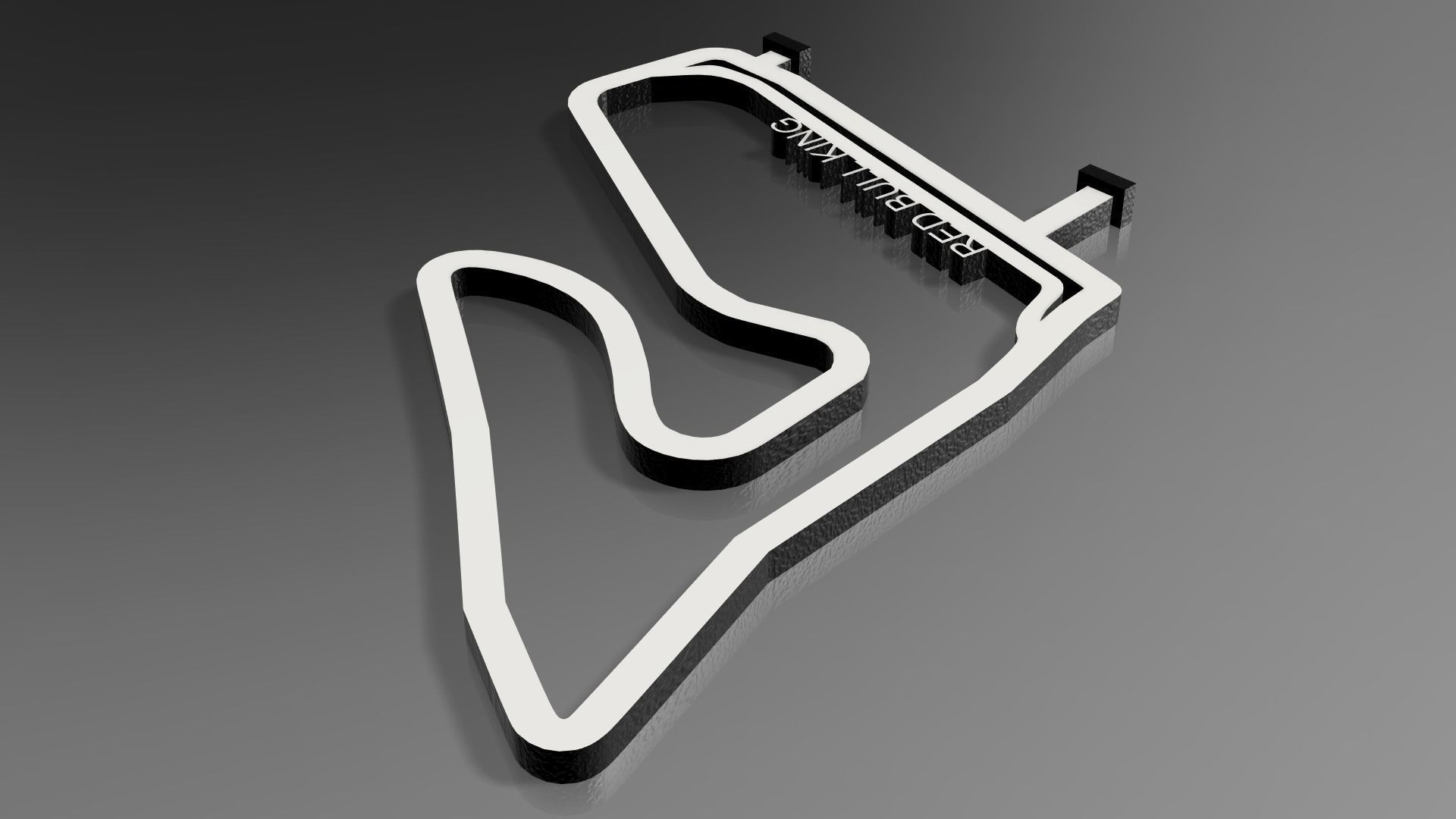 F1 Red Bull King Race Track STL OBJ FBX File  3D print model_6