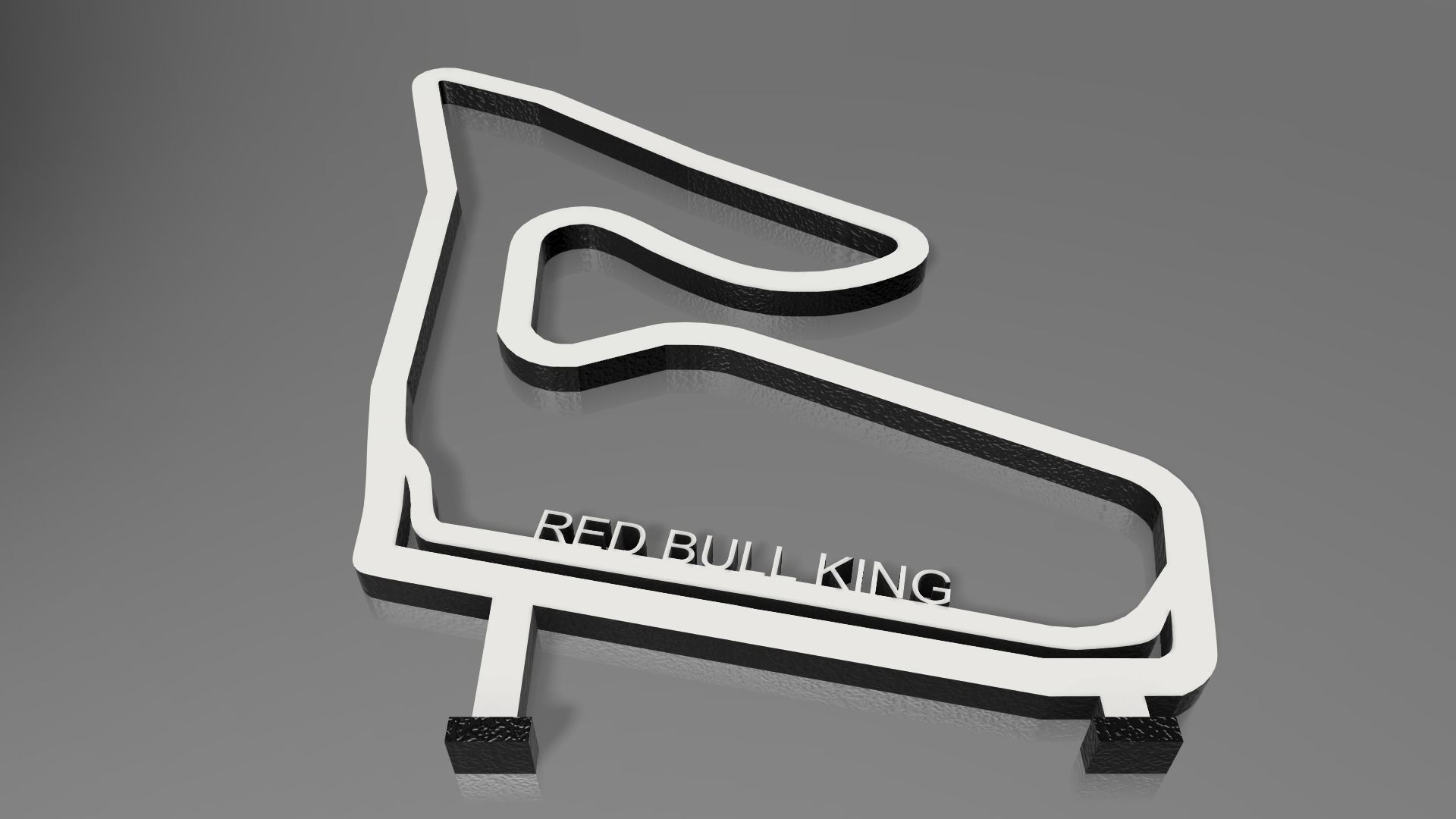 F1 Red Bull King Race Track STL OBJ FBX File  3D print model_2