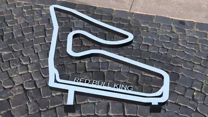F1 Red Bull King Race Track STL OBJ FBX File  3D print model