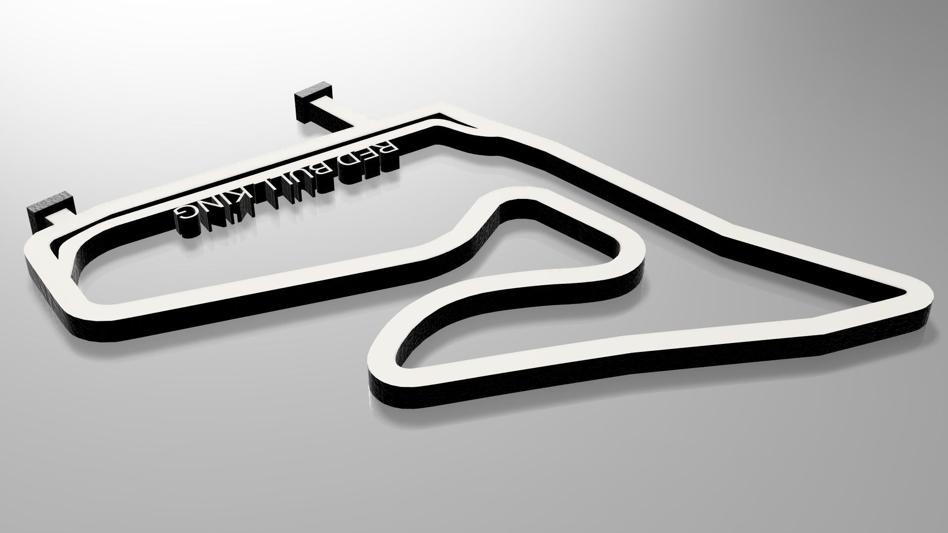 F1 Red Bull King Race Track STL OBJ FBX File  3D print model_5